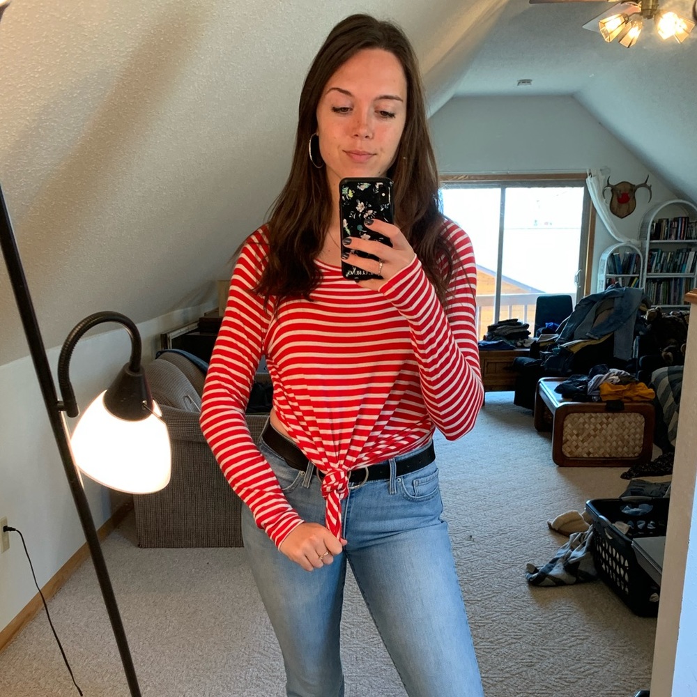 American Eagle striped long sleeve